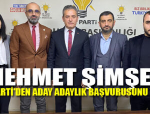 Mehmet Şimşek, Ak Parti’den aday adaylık başvurusunu yaptı