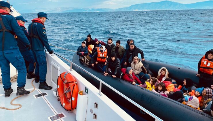 Ege Denizi’nde 134 düzensiz göçmen kurtarıldı