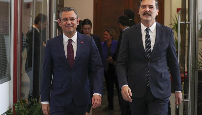 CHP lideri Özgür Özel, TİP Genel Başkanı Erkan Baş ile görüştü