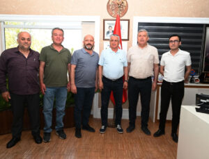 DİSK Antalya Şube Başkanı Vedat Küçük’ten Başkan Topaloğlu’na ziyaret